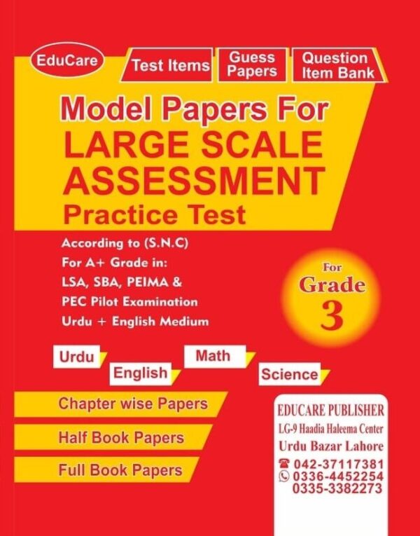 EduCare Model Guess Papers Class 3rd