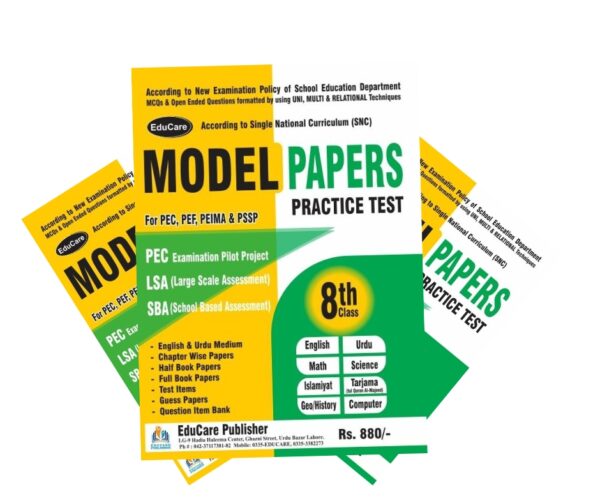 EduCare Model Paper Class 8th