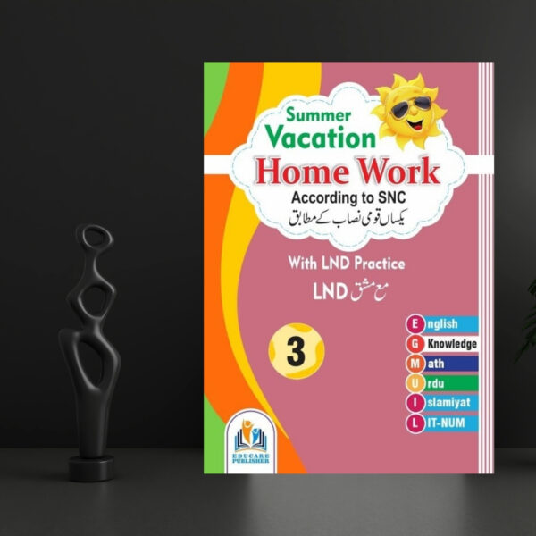 EduCare Vacation Work Book Grade-3