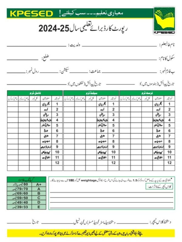 Report Card (KPK)