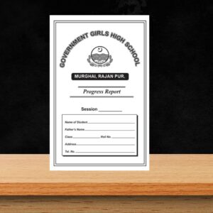 Progress Report Card With School Name Logo & Details