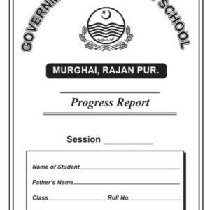 Progress Report Card With School Name Logo & Details