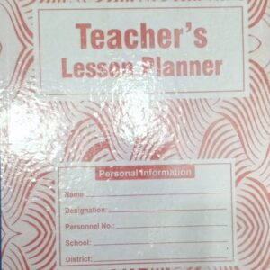 Teacher's Lesson Planner Register