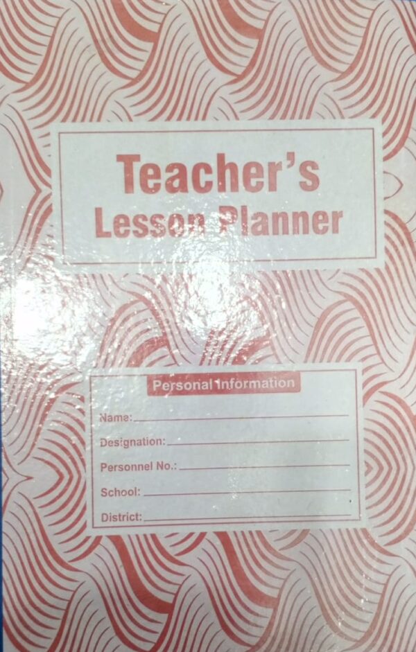 Teacher's Lesson Planner Register